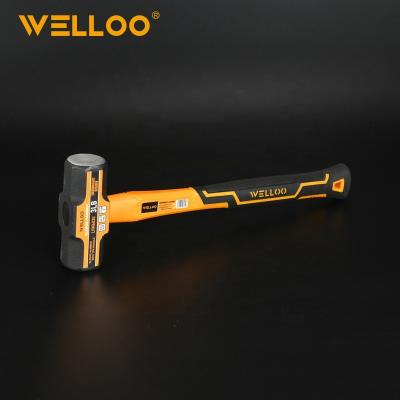 China TPR Grip WELLOO 2lb/3lb/4lb Rubber Sledgehammer LHM6020 for sale