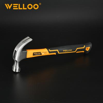 China 55# WELLOO 8oz 16oz Carbon Steel Claw Hammer CHM2208 for sale