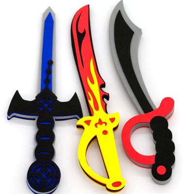 China Game of pirate fighting anime wholesale cheap realistic soft EVA foam cosplay swords for kids for sale