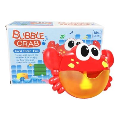 China Water Tool Amazon Hit Music Organizer Blow Spray Bubbles Crab Bubble Bath Toy Animal For Kids for sale