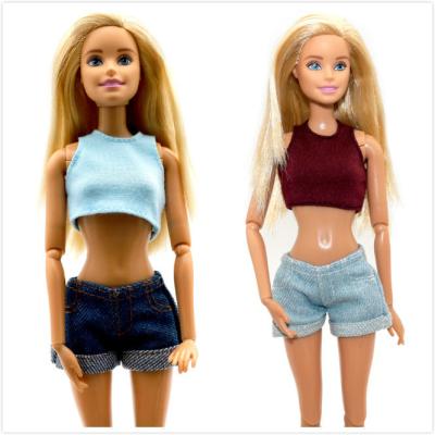 China Wholesale design clothes DIY BJD TOY fashion jeans11.5 inch doll short clothes toys for sale