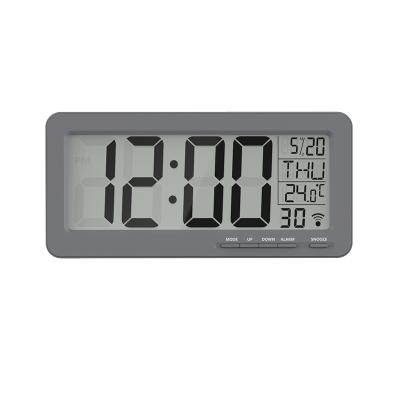 China Radio EMAF Large OEM Color Digital Table Alarm Clock Desk Student Table Clock With USB Charging Port for sale