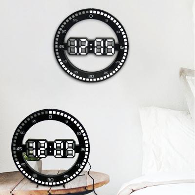 China Lastest Calendars EMAF Decorative Home Digital LED Wall Clock Table Alarm Clock with Brightness Control for sale