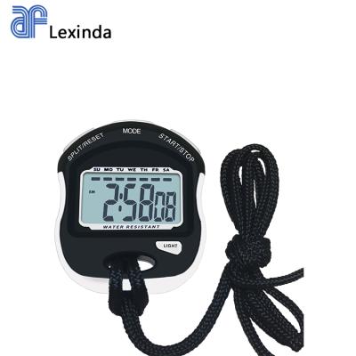 China Sport Chronograph OEM Color Outdoor Waterpoof Light Back Digital Stopwatch for sale