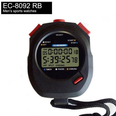 China ABS EMAF Stopwatch 100 Memory Arm Handheld Show Multifunctional Stopwatch 3 Rows Jumping Stopwatch for Business for sale