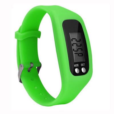 China Smart Silicone+ABS 2D Pedometer Watch Strap With Battery For Promotion for sale