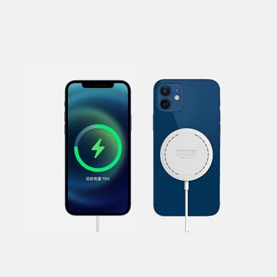 China Qi-Enabled Devices Fast Newest Magnetic Wireless Charging Qi Wireless Charger Portable Cell Phone Type-C 5W 7.5W 10W 15W For Iphone 12 CE OEM for sale