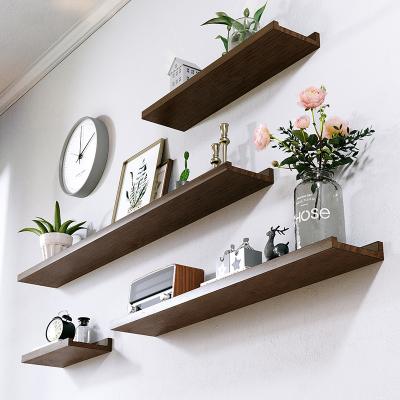 China Adjustable Wooden Shelf (Other) Shelf Organizer Wall Hanging Wooden Shelf for sale