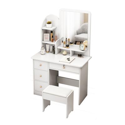 China Factory Direct Sales Web Foldable Celebrity Modern Lightweight Luxury Dressing Table For Bedroom Family Small Built-in Storage Cabinet for sale