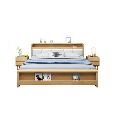 China European Luxury Modern Hot Sale Adjustable Leather Queen Double Bed(Other) for sale