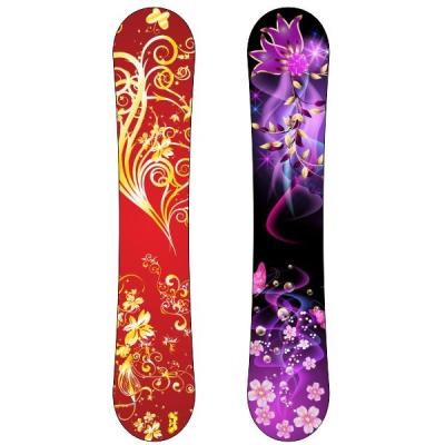 China Poplar Wood + Fiberglass + ABS Winter Sport Customize Carbon Fiber Freestyle Snowboard for sale