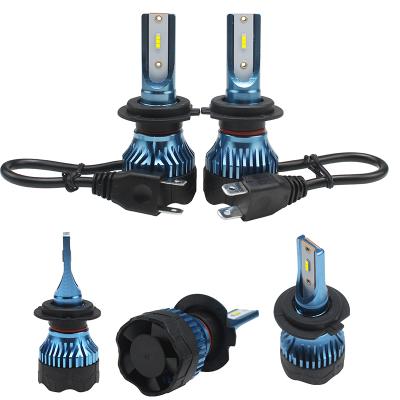 China Aviation aluminum car headlights led lighting system 16000lm mini best size H1 K5 h7 led car bulb H11 for car and truck for sale