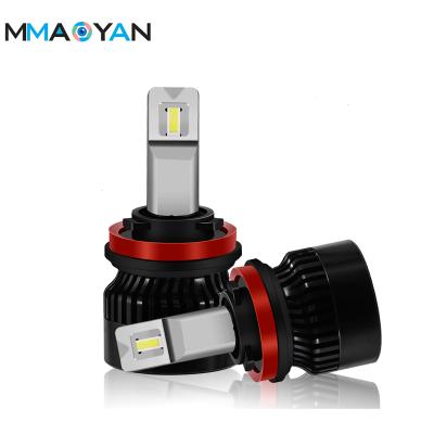 China Copper+Aluminum OEM Super Smart Mini Thin 100w 12000lm H3 H1 H11 880 led headlight bulbs 9012 led lamp h8 auto car H4 H7 led headlight for sale