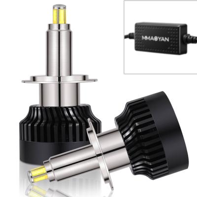 China copper+aluminum car led fog light bulb light qualiti 2021 h11 led canbus h7 6000k no error h1 h3 h11 9005 h4 led auto headlight lighting system for sale