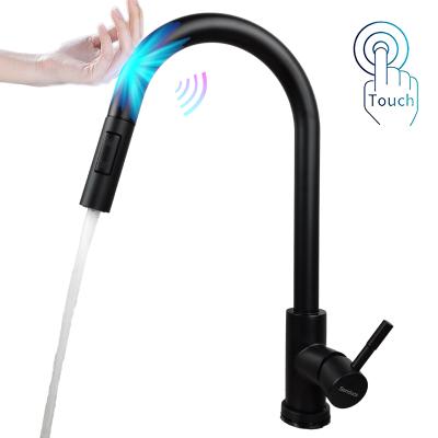 China Sense Faucets Touch Kitchen Mixer Tap New Arrival Hot Cold Pull Out Smart Kitchen Faucet Touch Kitchen Sink Mixer Tap for sale