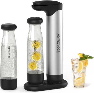 China High Quality Easy And User Friendly Sodaology Soda Maker Machine And Sparkling Water Soda Maker Soft Drink With Two 1L BPA Free Reusable Bottles for sale