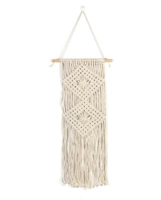 China New design handcrafted cotton wall hanging handmade macrame indoor, outdoor home decor for sale