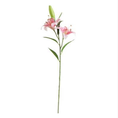 China Lily For Wedding Real Home Office Decoration Wholesale 3D Artificial Flower Arrangement for sale