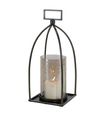 China ECO-frendly Metal Decorative Candle Holder Bronze Centerpiece Lantern High Quality Candle Holder for sale