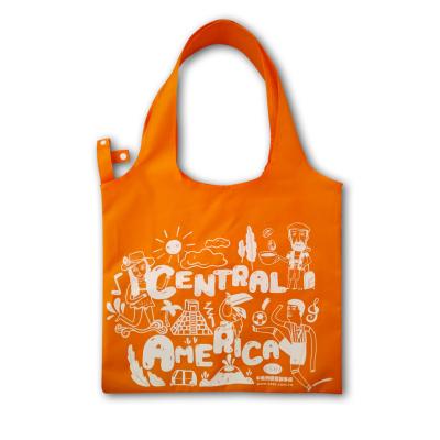 China Wholesale Sublimation Polyester Washable Recyclable Reusable Shopping Bag for sale