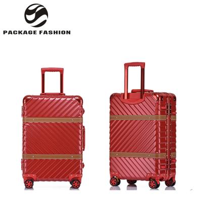 China ABS+PC Material Custom Processing New OEM Design ABS+PC Material X Trolley Suitcase Luggage Bag Set for sale