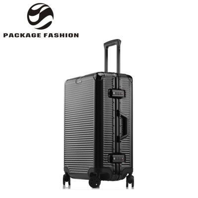 China New Fashion ABS+PC Custom Processing Decorative Luxury Air Diplomat Prominent Business Luggage Bag Weaving Travel for sale