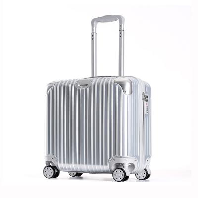 China Midea Waterproof OEM Customized Dealing With Suitcase Cases 16 18 Inch ABS+PC Black for sale