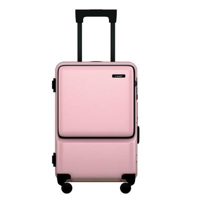 China Business waterproof front opening computer cabin, side opening luggage suitcase, universal wheel for sale