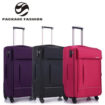 China Fashionable Rod Box Pull Cloth Oxford Suitcase Travel Trolley Case Waterproof Customized Soft Handle Luggage Set for sale