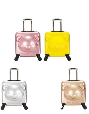 China ABS Universal Wheel Cartoon Suitcase Kids Trolley Luggage Bag for sale