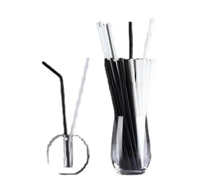 China KS019 100% Biodegradable Cornstarch Drinking Straw PLA Non Plastic Compostable Flexible Straws for sale