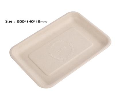 China water & SSB121 Disposable Compostable Tableware Bagasse Food Container Pulp Tableware for sale