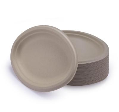 China water & SPR130 Oil Resistance Sugarcane Bagasse Oval Dish Dish Bamboo And Paper Pulp Biodegradable for sale