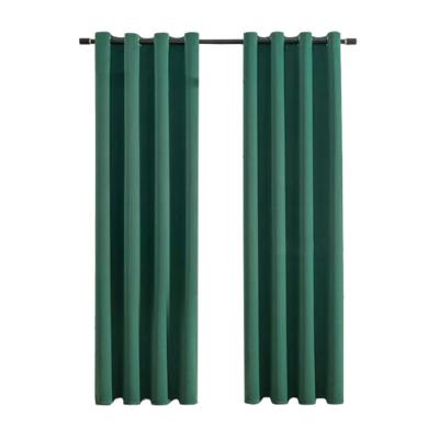 China Modern Light Luxury Blackout Bedroom Solid Color Shading Hair Replacement Living Room Bedroom Finished Curtain for sale