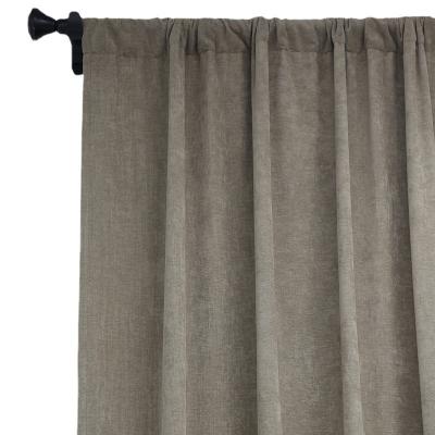 China Blackout Border For Modern Simple Bedroom Solid Color Thickened Chenille Skirt Edge Shading Products Wholesale Home Curtain for sale