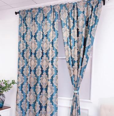 China Blackout Curtains Border Bedroom Shading Embroidery Curtains Finished Living Room Bedroom Curtain for sale