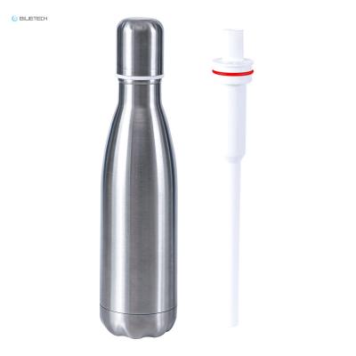 China Large-tasting drinking water increases pH BPA free portable stainless steel food grade stainless steel filtered water bottle with filter for sale