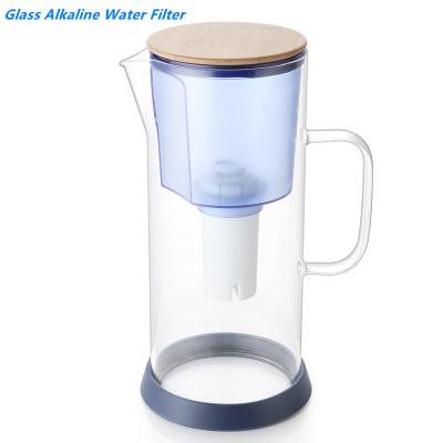 China China Factory 3.5L Drinking Water Alkaline Water Filter Jug Large-Sample Glass Drinking Water Purifier With Handle for sale