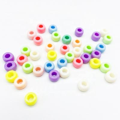 China Jewelry Making Factory Price Wholesale 6*9MM 2252Pcs/bag Macaron Color Big Large Color Pony Beads Hole Beads For Jewelry Making Diy Toy for sale