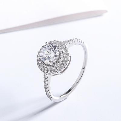 China Punk Style Diamond Fashion Female Diamond Ring Multilayer Explosion of Sterling Silver Ring Moissan Diamond Wedding Ring Direct Sales for sale