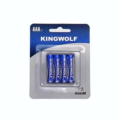 China China Manufacturer Super Power 4pcs/blister Card Primary Dry Cell Pencil Batteries AAA LR03 Am4 1.5v Alkaline Battery For Remote en venta