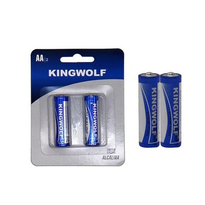 Κίνα China Verified Manufacturer Oem Service Size Double A 2 Pieces Package 1.5 Volt Am3 Lr6 1.5v Pilas Aa Alkaline Battery προς πώληση