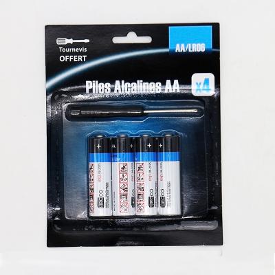 Κίνα Best Quality Kingwolf Private Label Primary Dry Cell 4 Pcs/Blister Lr6 Am3 Ultra 1.5v Alkaline Aa Battery For Toys προς πώληση