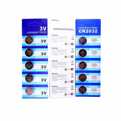 Cina Hot Bateria CR2032 3V Button Cell Battery CR2032 Lithium Coin cell Battery 2032 battery for watches and temperature gun in vendita