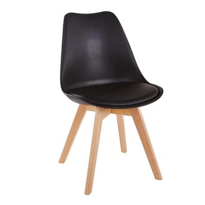 China Modern Style Stretchy Sponge Leather No Armrest Cheap Fashionable Leisure Dining Chair for sale