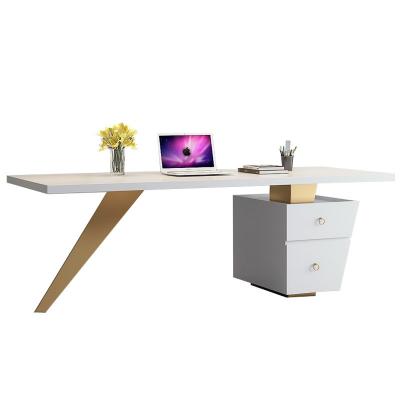 China Wholesale Expandable Lightweight Luxury Computer Small Table Solid Wood Style Simple Design Statistical Institute Scandinavian Scandinavian White Desk for sale