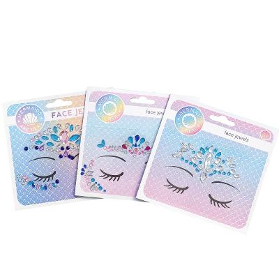 China 2022Face Temporary Fake Stone Sticker Fashion Promotional Tattoo Stickers, Body Stickers Party Deco for sale