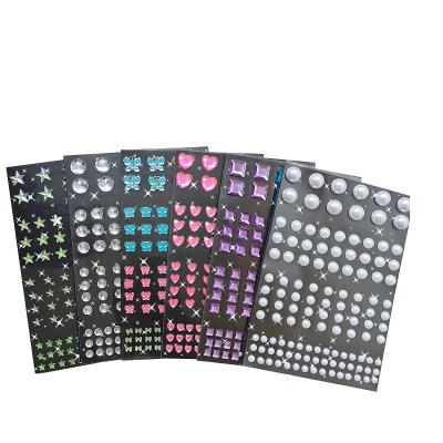 China Factory Direct Selling Safe and Non-toxic Fake Stone Stickers Classic Book Decorative Rhinestone Stickers for sale