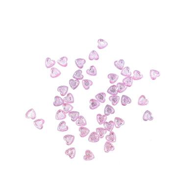 China 3D Safe and Non-toxic Decal Heart Love Nail Stickers Decorative Sticker Shiny Self-adhesive Stickers Girls for sale