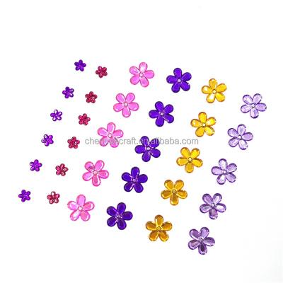 China Safe and Non-toxic Aesthetic Decorative Collage Sticker DIY Scrapbooking Sticker Flowers Adhesive Stickers for sale